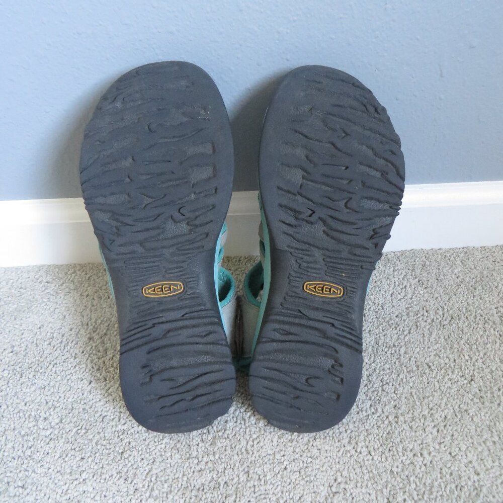 Keen Whisper Womens Waterproof Sandals Size 9.5 Gray/Peacock Green(or teal?) - Picture 11 of 11